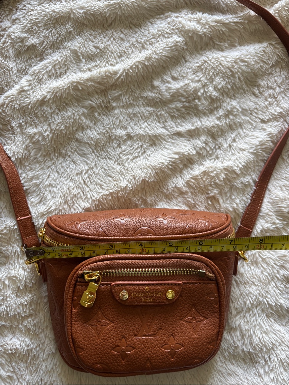 Embossed Monogram Mini Bag - Picture 5 of 7